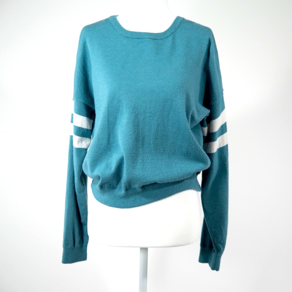 Soft Long Sleeve Blue Sweater